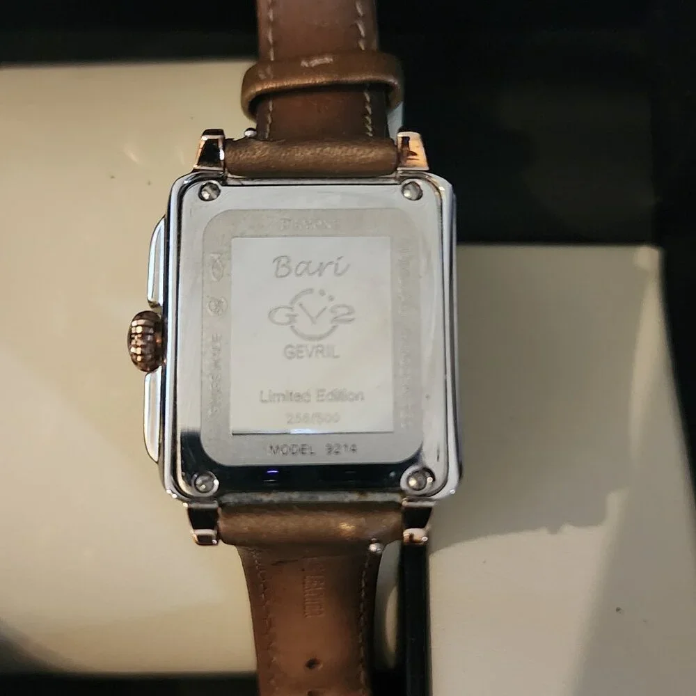 GV2 BY GEVRIL Bari Multi White Mother of Pearl Dial Ladies Watch Item No. 9214. - Picture 7 of 14